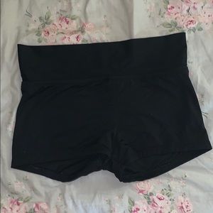 Black swim shorts